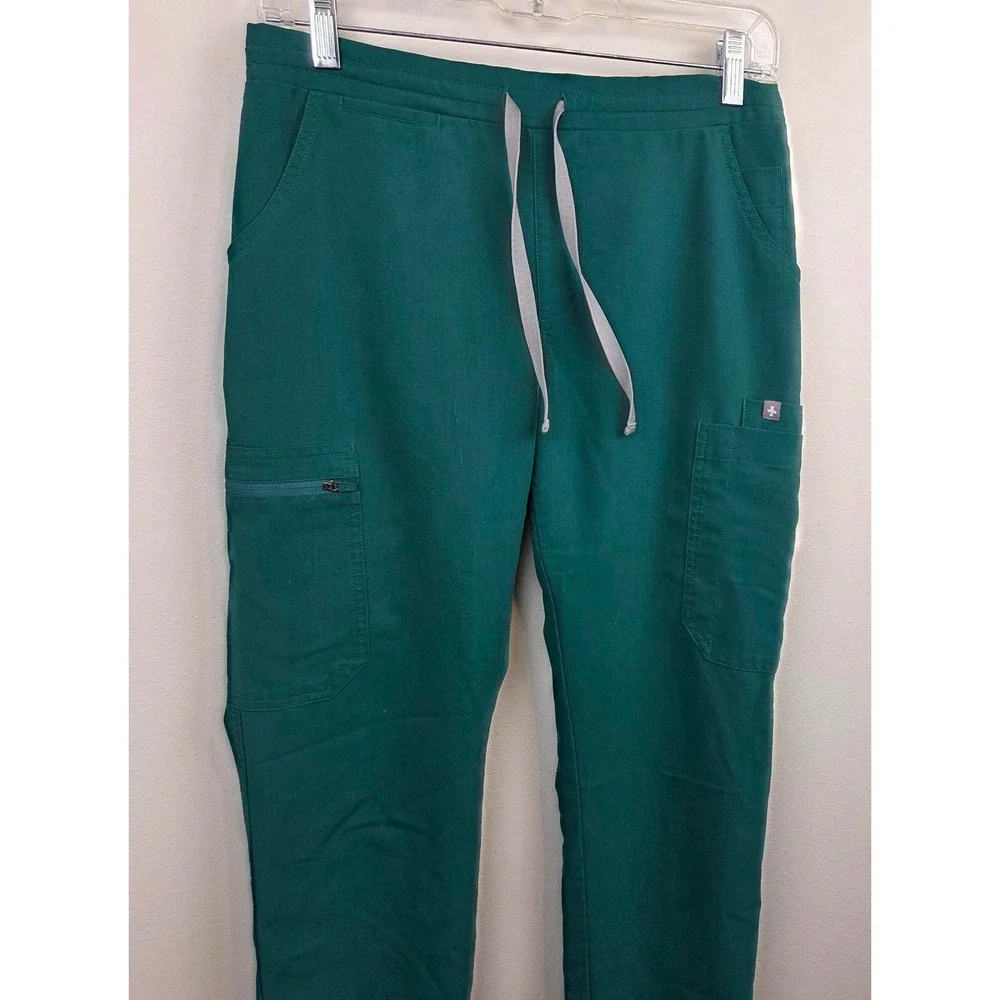 FIGS Yola Skinny Scrub Pants Green Womens XS Petite TW2000P PO#1700